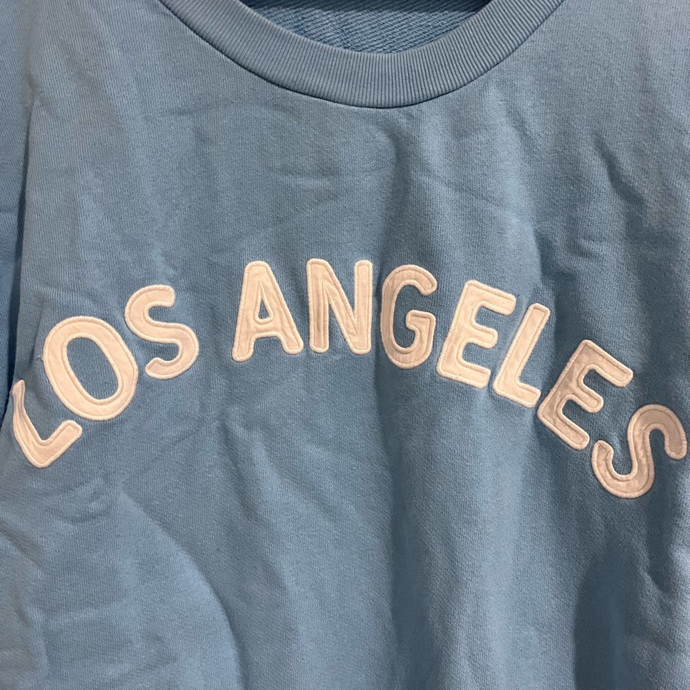 JCREW 100% cotton, embroidered Los Angeles sweatshirt. Worn once. XL - Picture 2 of 4